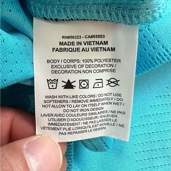 Nike Dri-FIT Tour Golf Polo Shirt Blue Lightweight - Picture 9 of 10